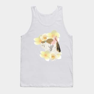 Plumeria and Purrs Tank Top